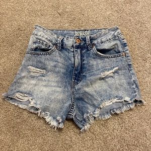 high waisted jean shorts | vintage